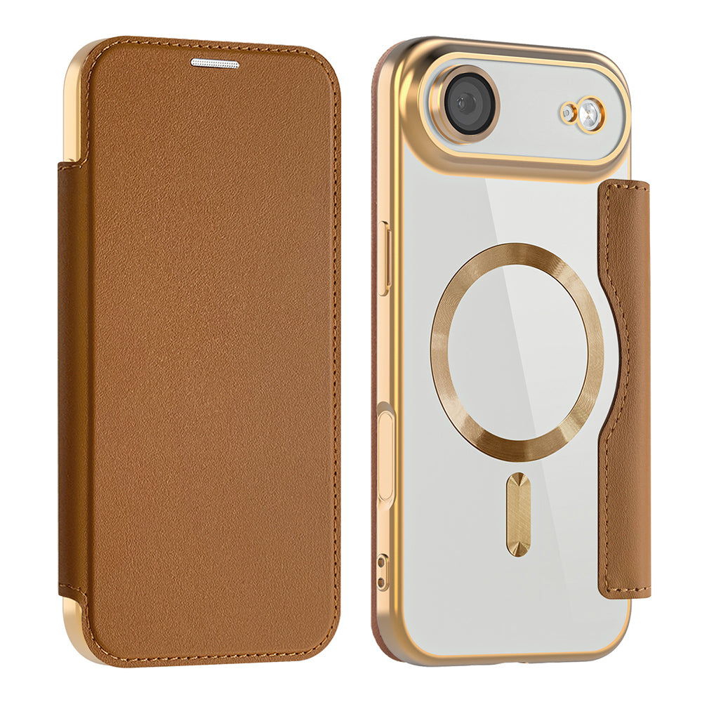 Husă flip Techsuit SmartMag Book iPhone Air – Maro – imagine 8
