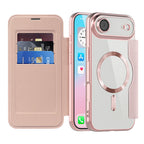 Husă flip Techsuit SmartMag Book iPhone Air – Roz – imagine 5