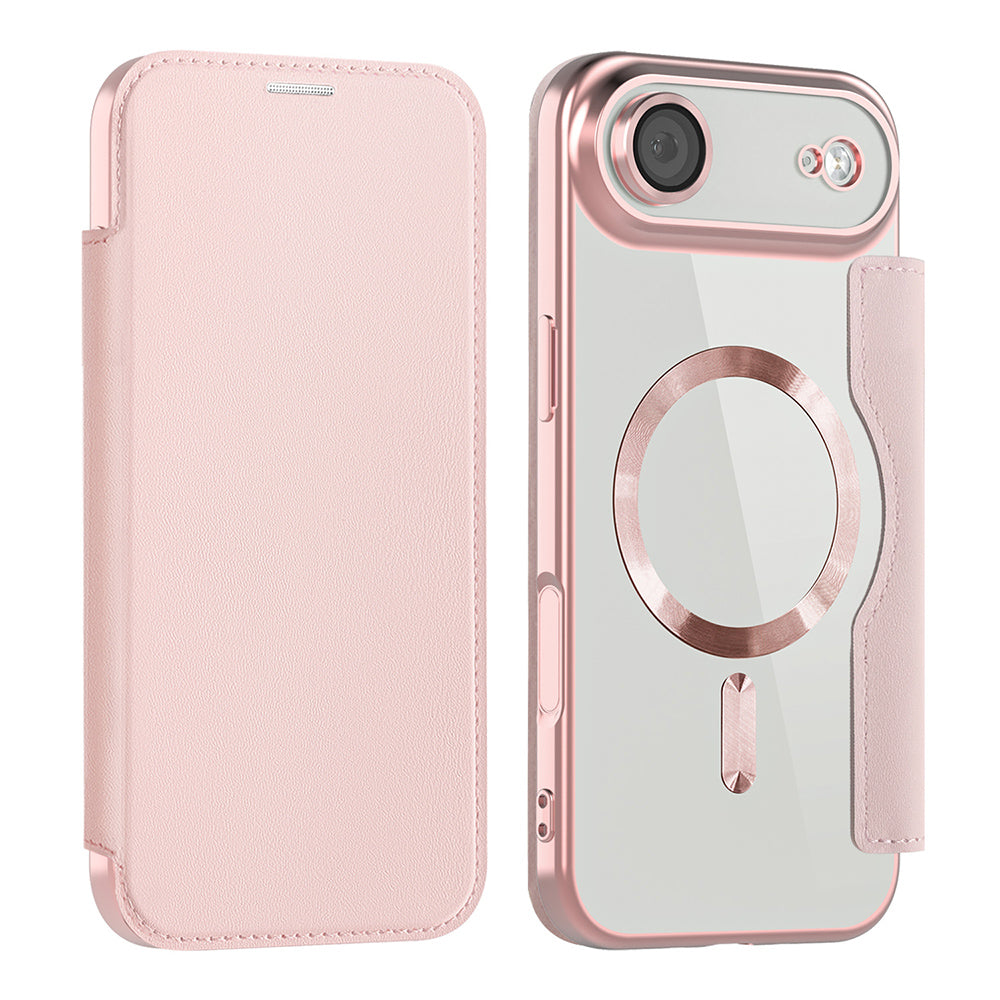 Husă flip Techsuit SmartMag Book iPhone Air – Roz – imagine 6