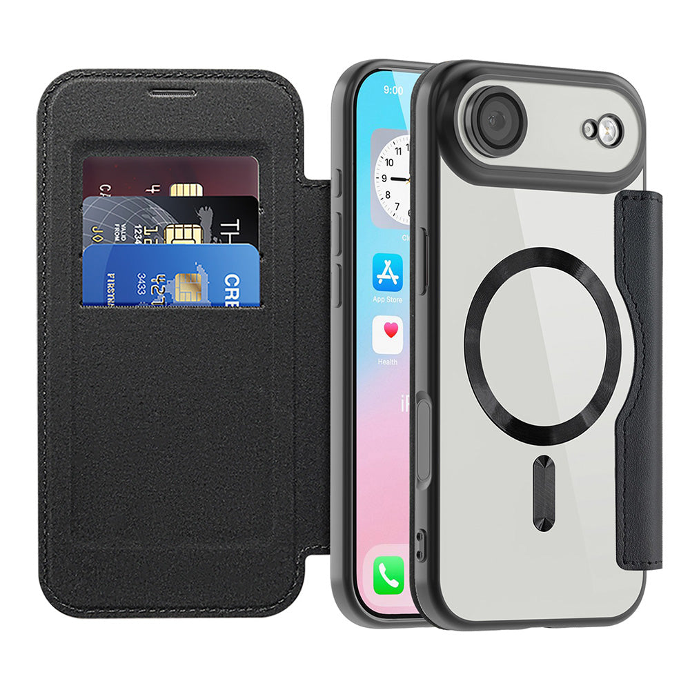 Husă flip Techsuit SmartMag Book iPhone Air – Negru – imagine 13