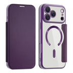 Husă flip Techsuit SmartMag Book iPhone 17 Pro Max – Mov – imagine 4