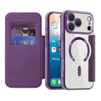 Husă flip Techsuit SmartMag Book iPhone 17 Pro Max – Mov – imagine 3