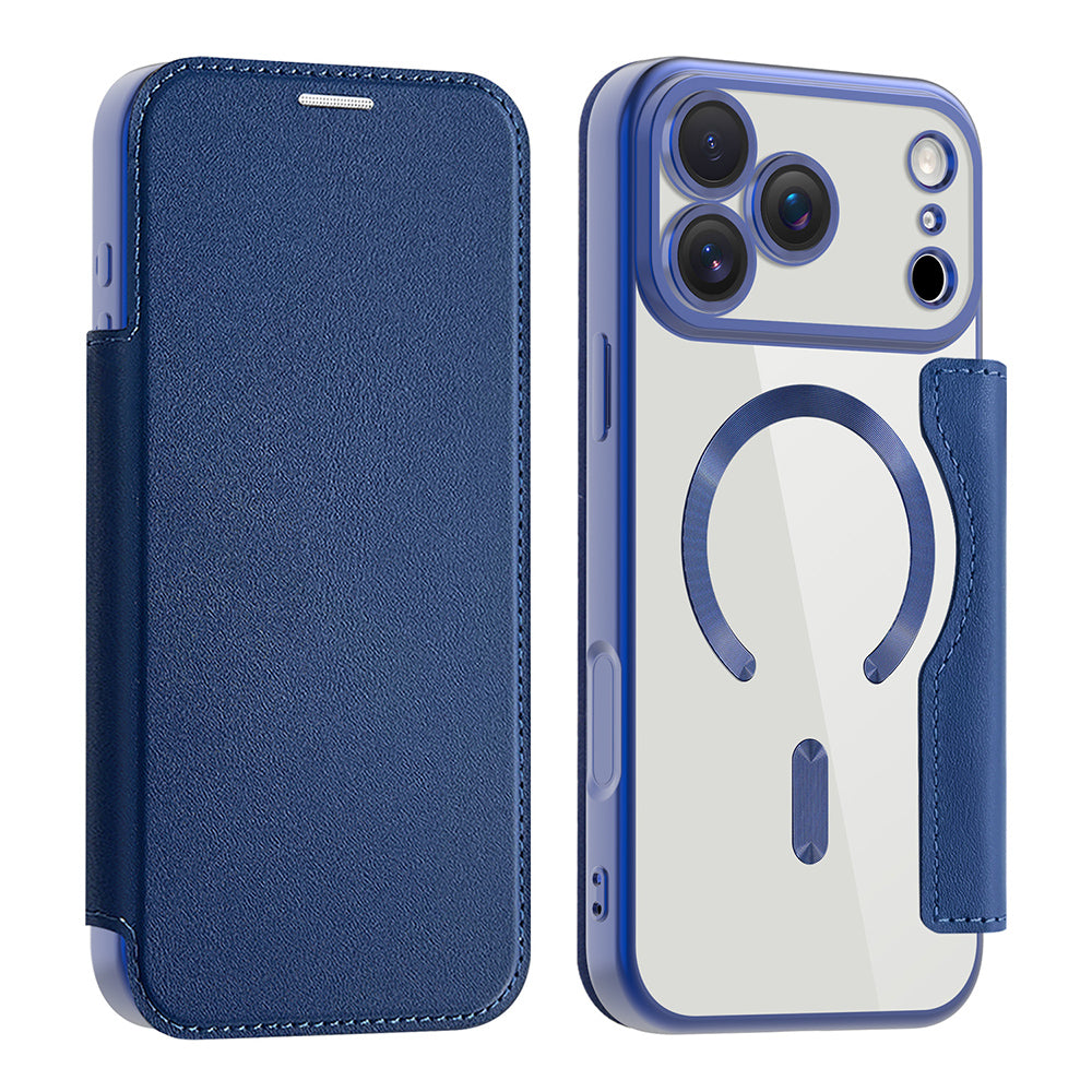 Husă flip Techsuit SmartMag Book iPhone 17 Pro Max – Albastru – imagine 10