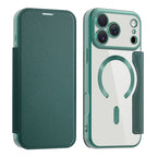 Husă flip Techsuit SmartMag Book iPhone 17 Pro Max – Verde – imagine 2