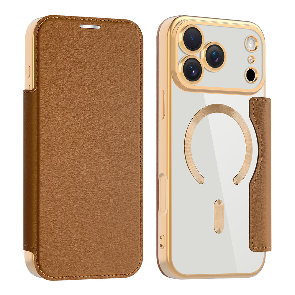 Husă flip Techsuit SmartMag Book iPhone 17 Pro Max – Maro – imagine 6