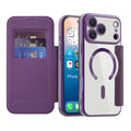 Husă flip Techsuit SmartMag Book iPhone 17 Pro – Mov – imagine 1