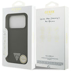 Husă Guess iPhone 17 Pro Silicone Triangle Logo MagSafe, kaki – imagine 7