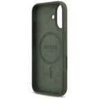 Husă Guess iPhone 17 Silicone Triangle Logo MagSafe, kaki – imagine 4