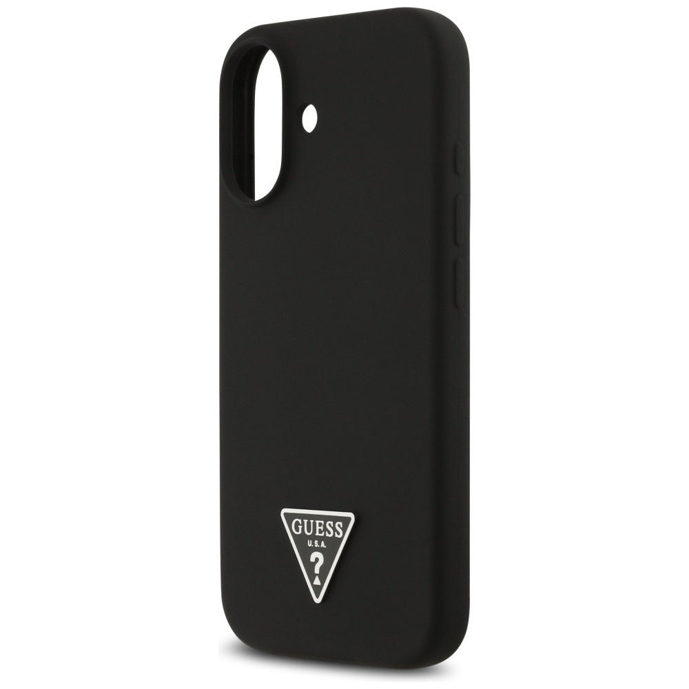 Husă Guess iPhone 17 Silicone Triangle Logo MagSafe, negru – imagine 2