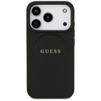 Husă Guess iPhone 17 Pro Grained Gold Ring, negru (GUHMP17LPGHSMMK) – imagine 3