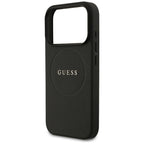 Husă Guess iPhone 17 Pro Grained Gold Ring, negru (GUHMP17LPGHSMMK) – imagine 7