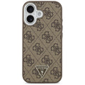 Husă Guess iPhone 17 Hardcase 4G Triangle Logo MagSafe, maro – imagine 1