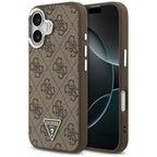 Husă Guess iPhone 17 Hardcase 4G Triangle Logo MagSafe, maro – imagine 6