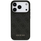 Husă Guess iPhone 17 Pro Hardcase 4G Classic, negru – imagine 5