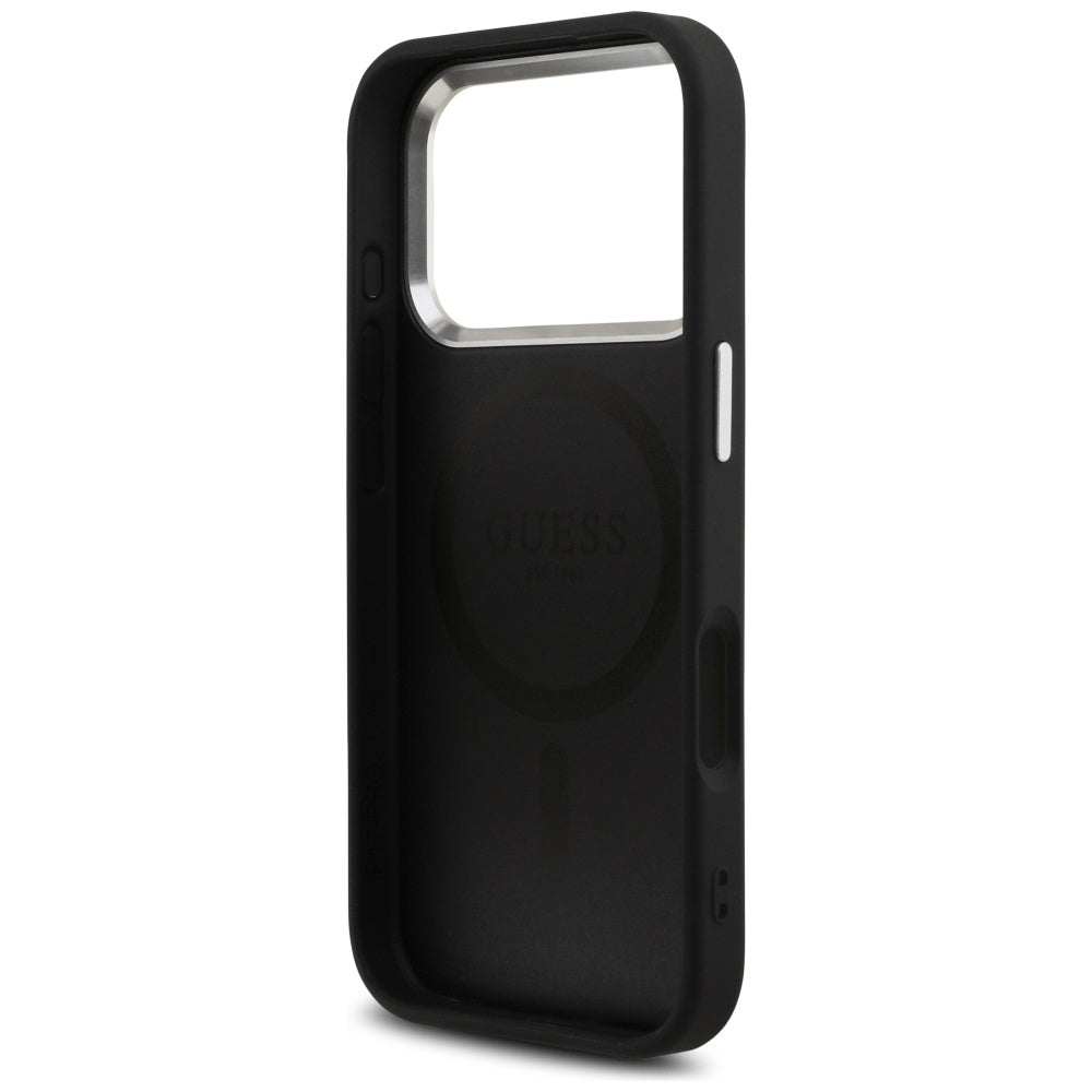 Husă Guess iPhone 17 Pro 4G Triangle Logo, negru (GUHMP17LP4TSRCMK) – imagine 4