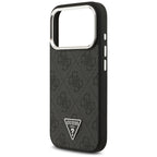 Husă Guess iPhone 17 Pro 4G Triangle Logo, negru (GUHMP17LP4TSRCMK) – imagine 5