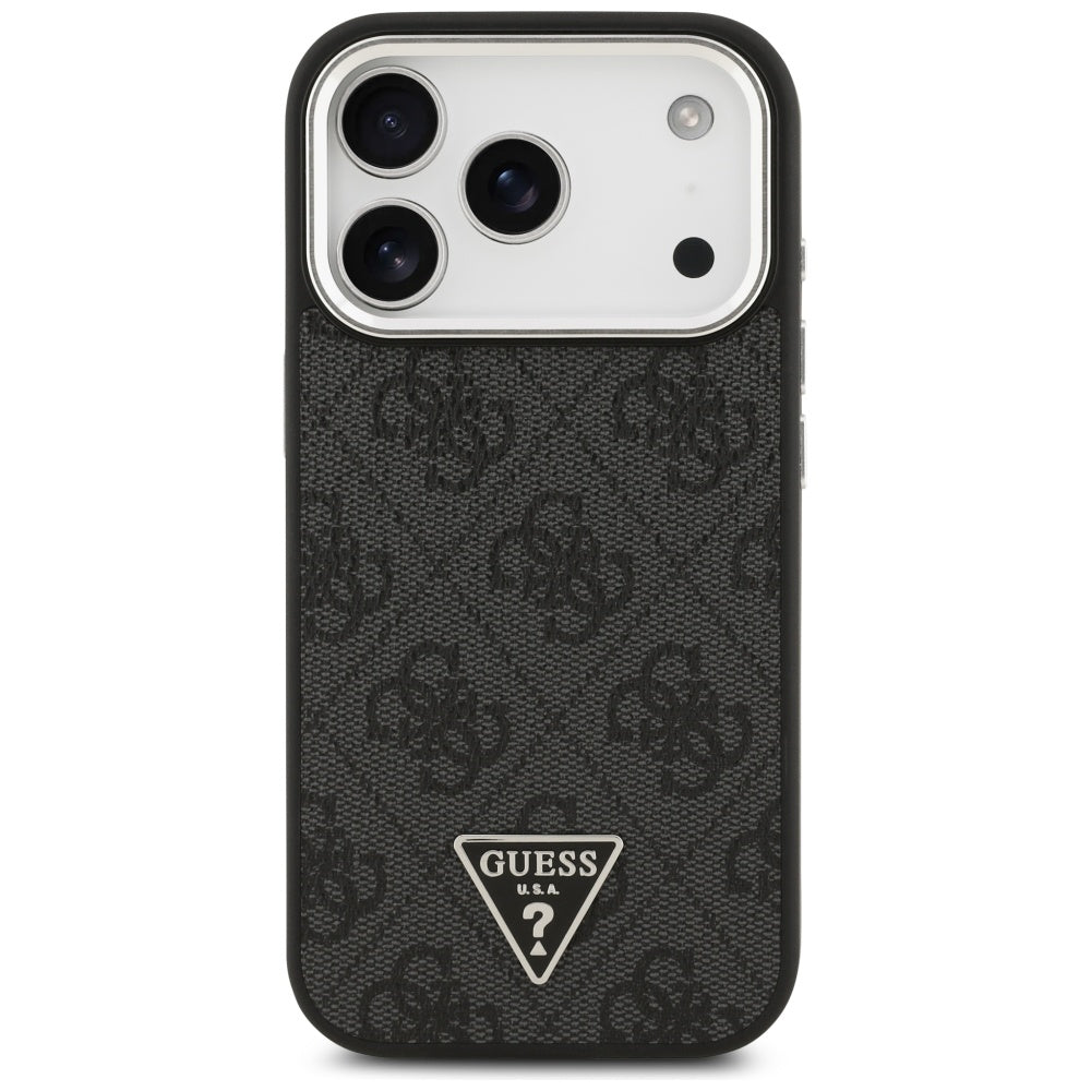 Husă Guess iPhone 17 Pro 4G Triangle Logo, negru (GUHMP17LP4TSRCMK) – imagine 2