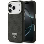 Husă Guess iPhone 17 Pro 4G Triangle Logo, negru (GUHMP17LP4TSRCMK) – imagine 1