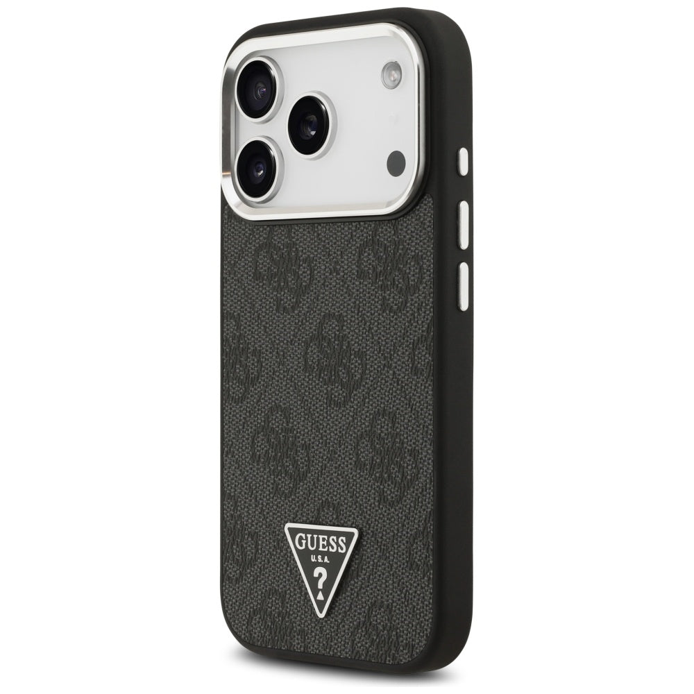 Husă Guess iPhone 17 Pro 4G Triangle Logo, negru (GUHMP17LP4TSRCMK) – imagine 3