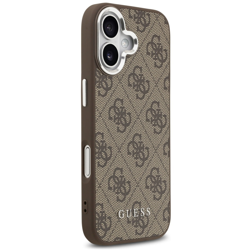 Husă Guess iPhone 17 Hardcase 4G Classic Logo MagSafe, maro – imagine 4