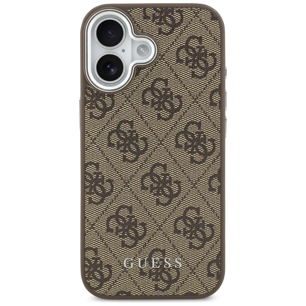 Husă Guess iPhone 17 Hardcase 4G Classic Logo MagSafe, maro – imagine 1