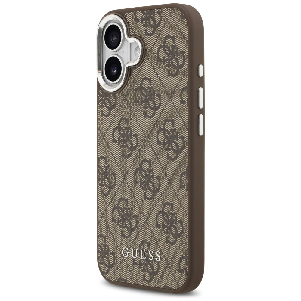 Husă Guess iPhone 17 Hardcase 4G Classic Logo MagSafe, maro – imagine 2