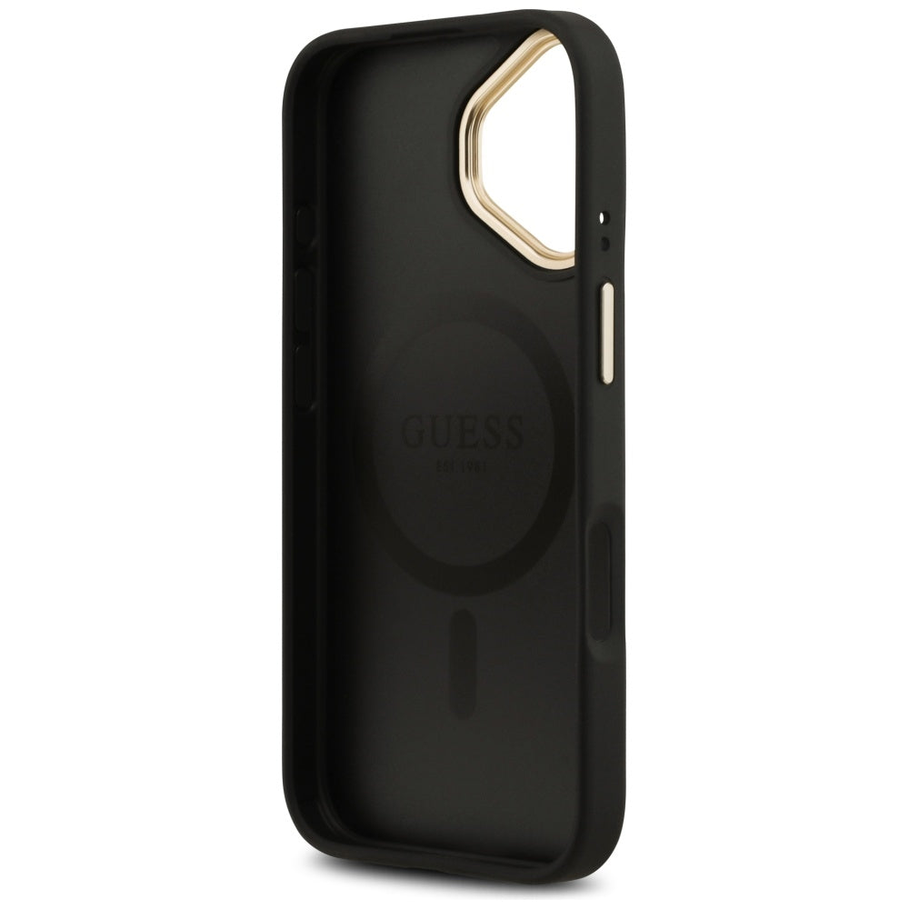 Husă Guess iPhone 17 Hardcase 4G Classic MagSafe, negru – imagine 4