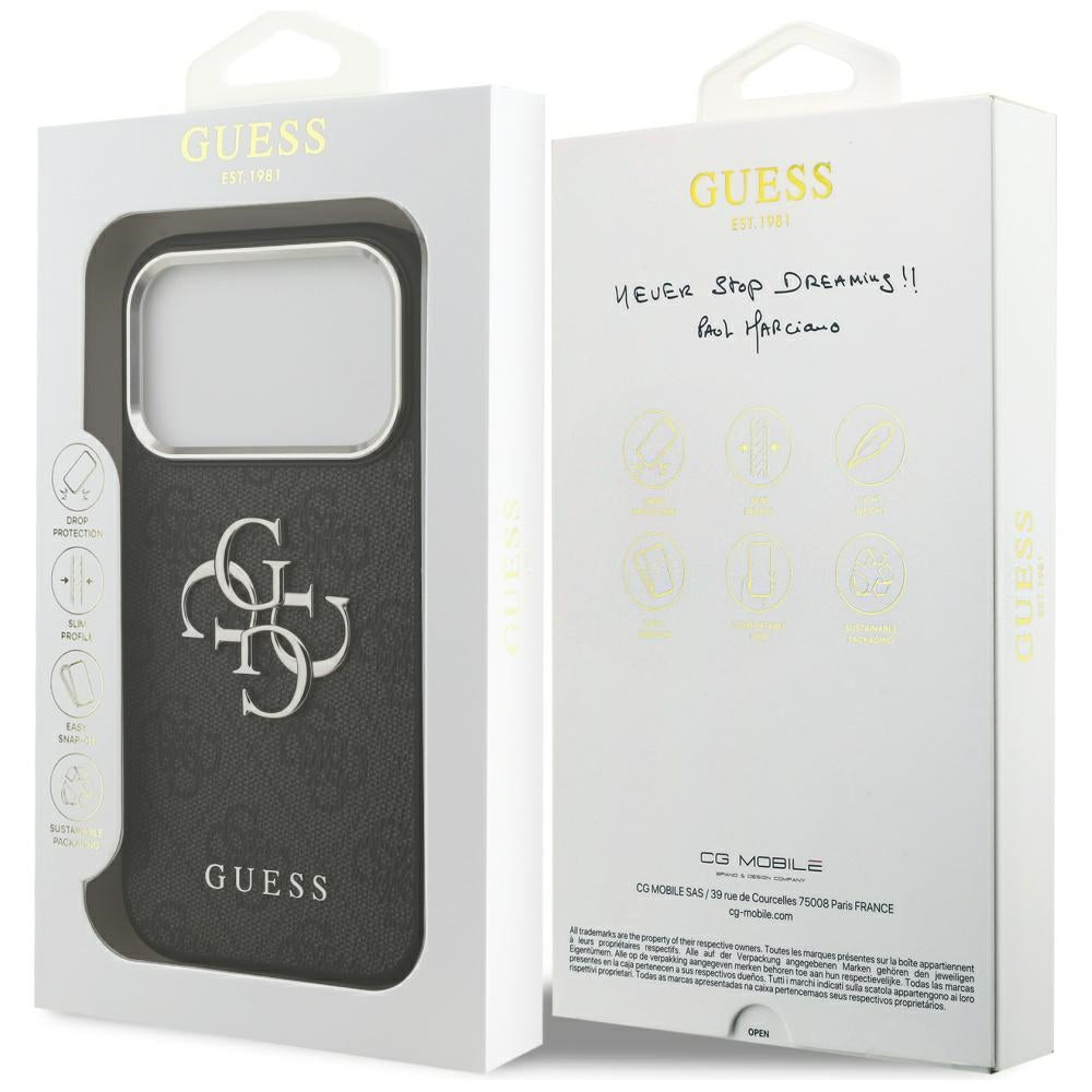Husă Guess iPhone 17 Pro Hardcase Big 4G Logo Classic Logo, negru – imagine 8