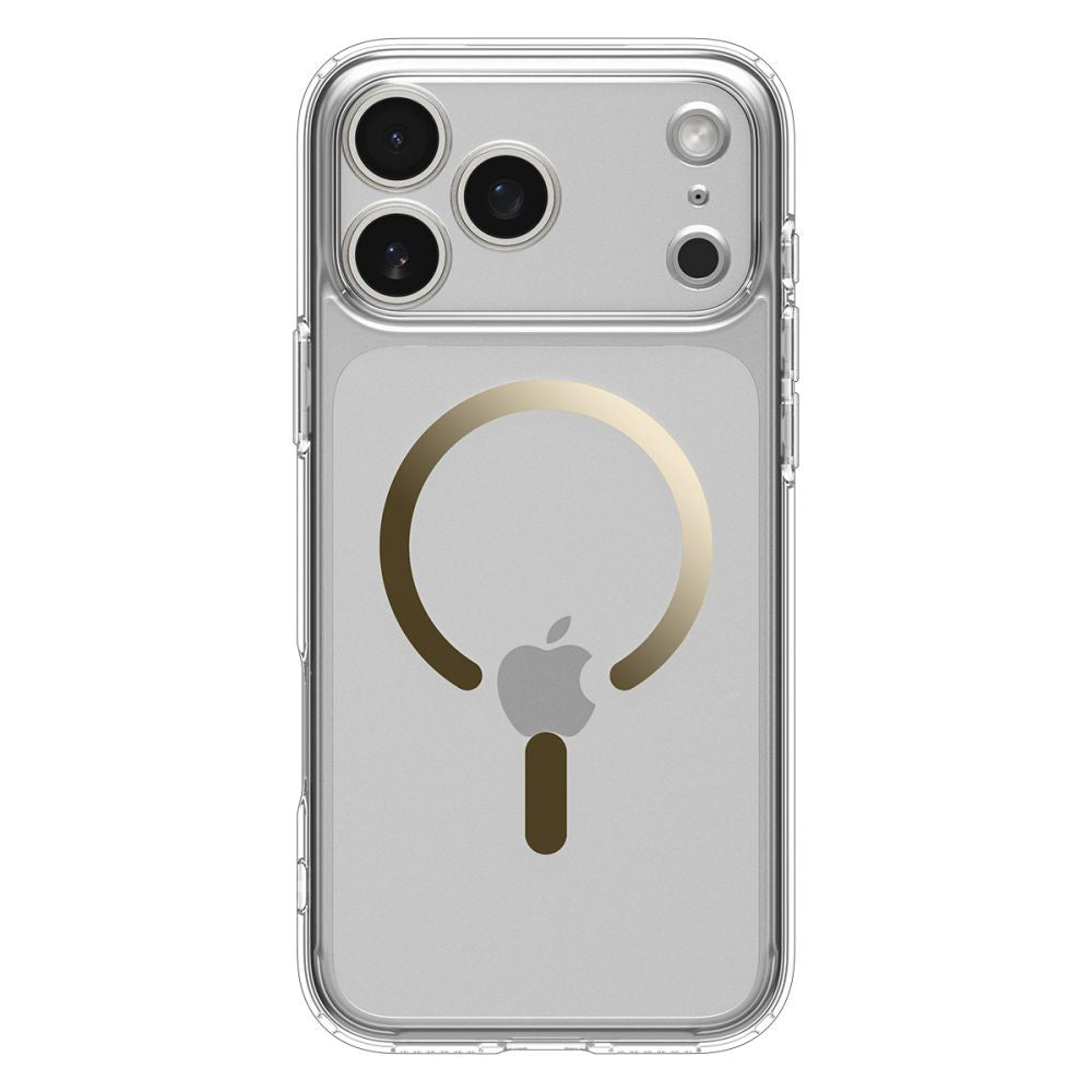 Husă Spigen Ultra Hybrid MagSafe iPhone 17 Pro – Transparent / Auriu – imagine 3