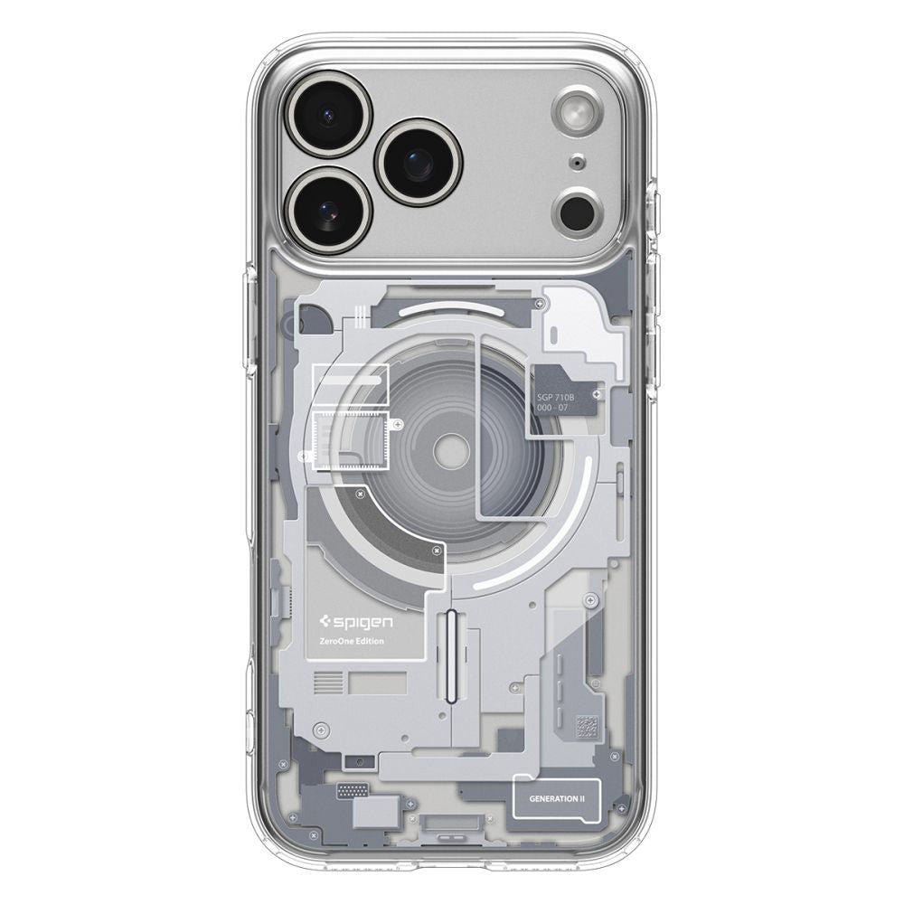 Husă Spigen Ultra Hybrid Zero One MagSafe iPhone 17 Pro – Alb – imagine 11