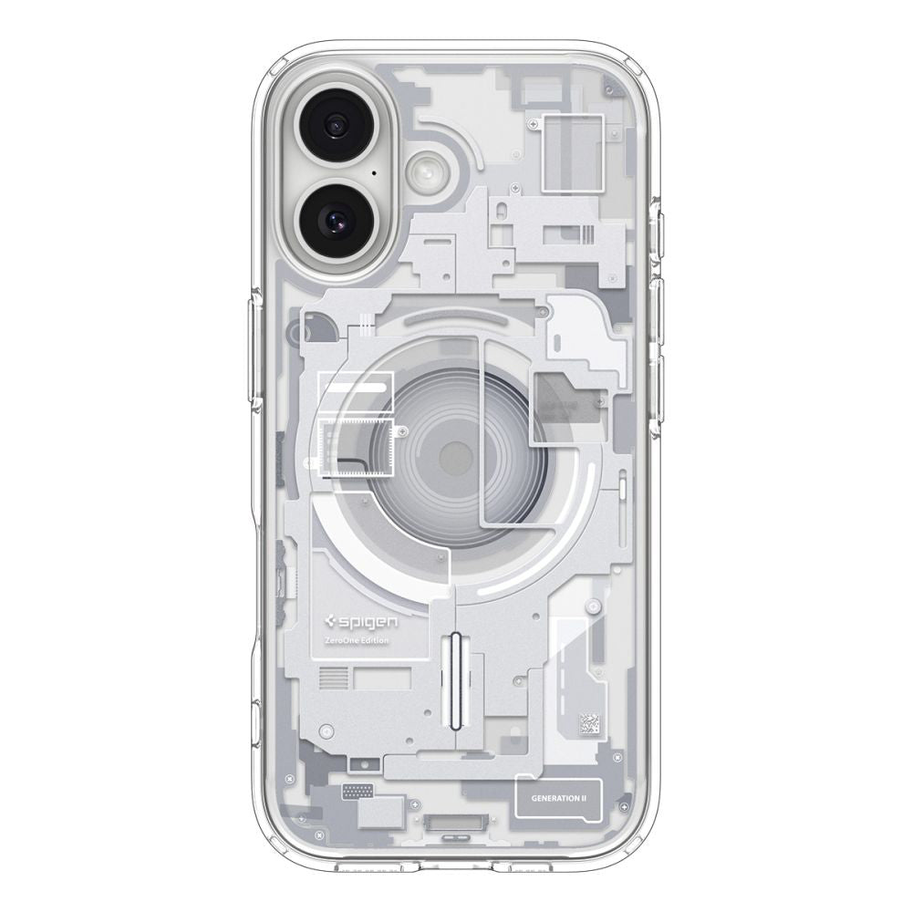 Husă Spigen Ultra Hybrid Zero One MagSafe iPhone 17 – Alb – imagine 11