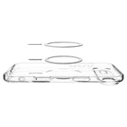 Husă Spigen Ultra Hybrid MagSafe iPhone Air – Transparent / Alb – imagine 6