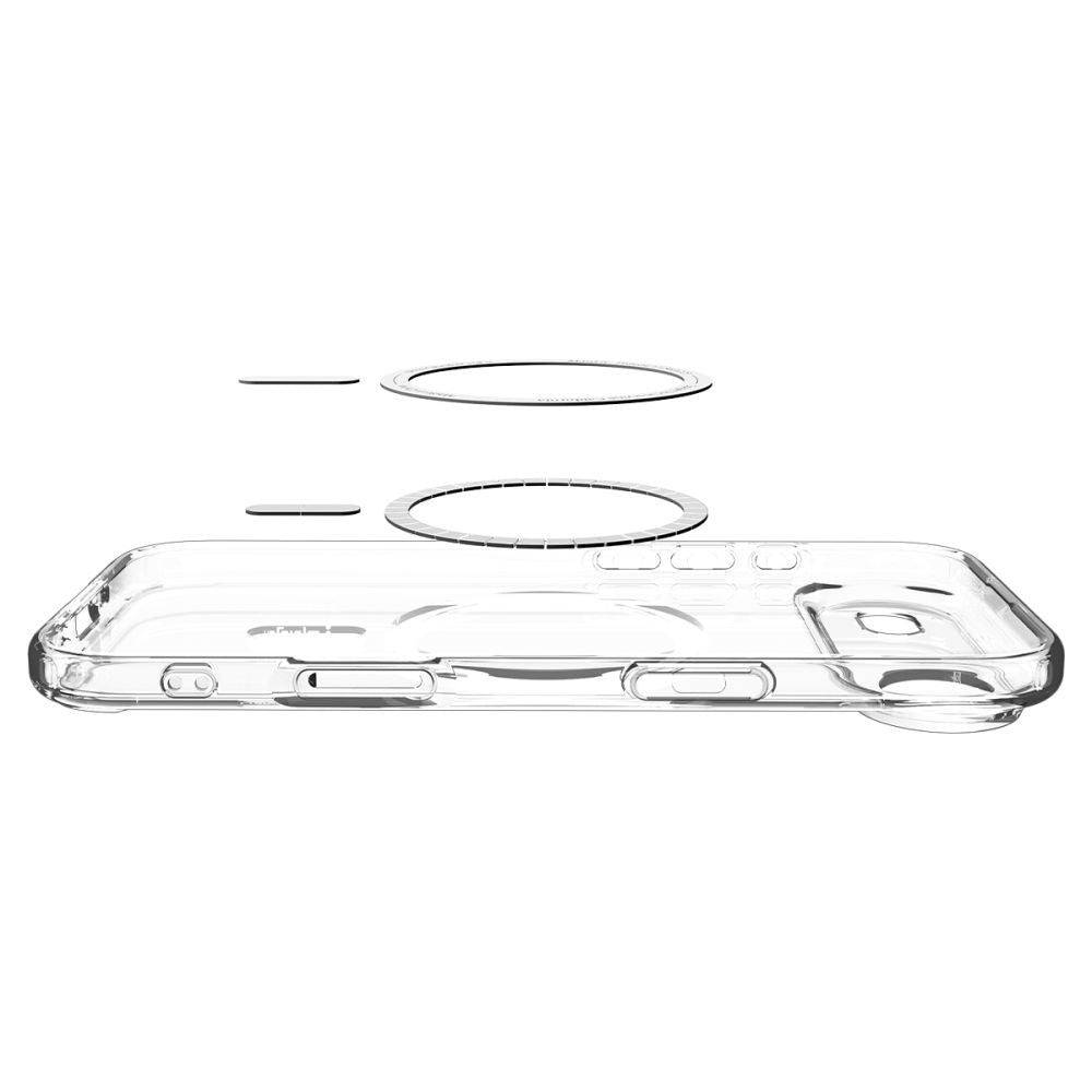 Husă Spigen Ultra Hybrid MagSafe iPhone Air – Transparent / Alb – imagine 6
