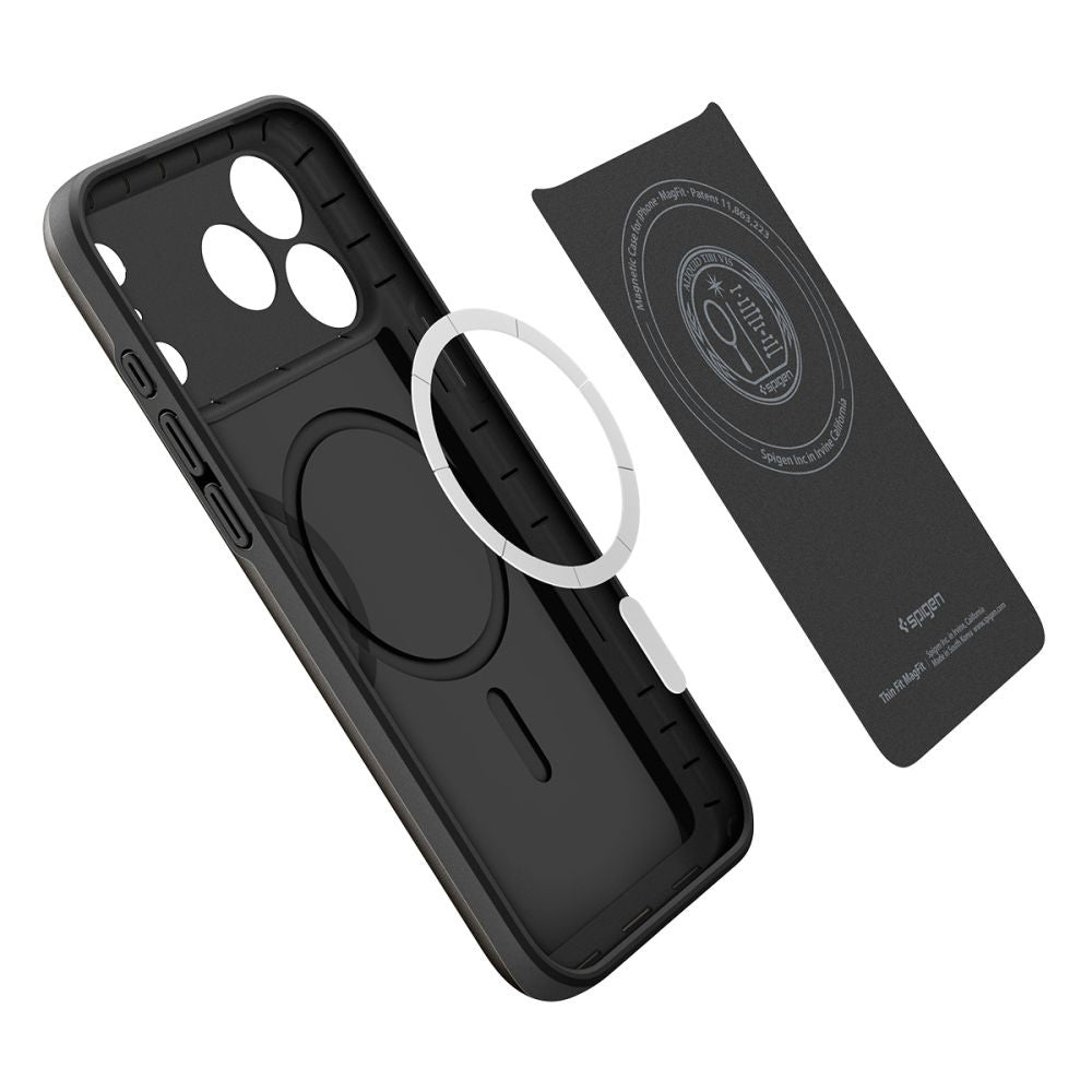 Husă Spigen Thin Fit MagSafe iPhone 17 Pro Max – Negru – imagine 6