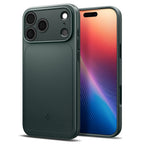 Husă Spigen Thin Fit MagSafe iPhone 17 Pro Max – Abyss Green (verde) – imagine 8
