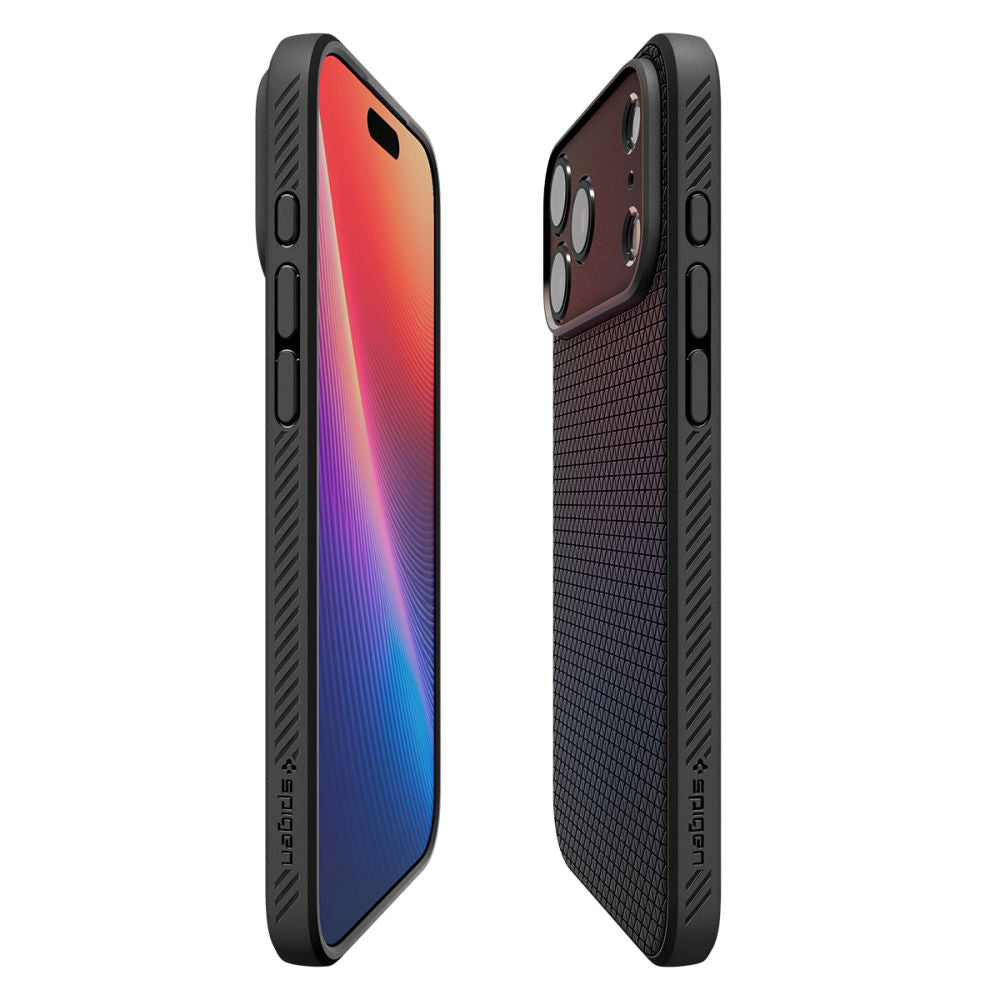 Husă Spigen Liquid Air iPhone 17 Pro – Negru mat – imagine 5