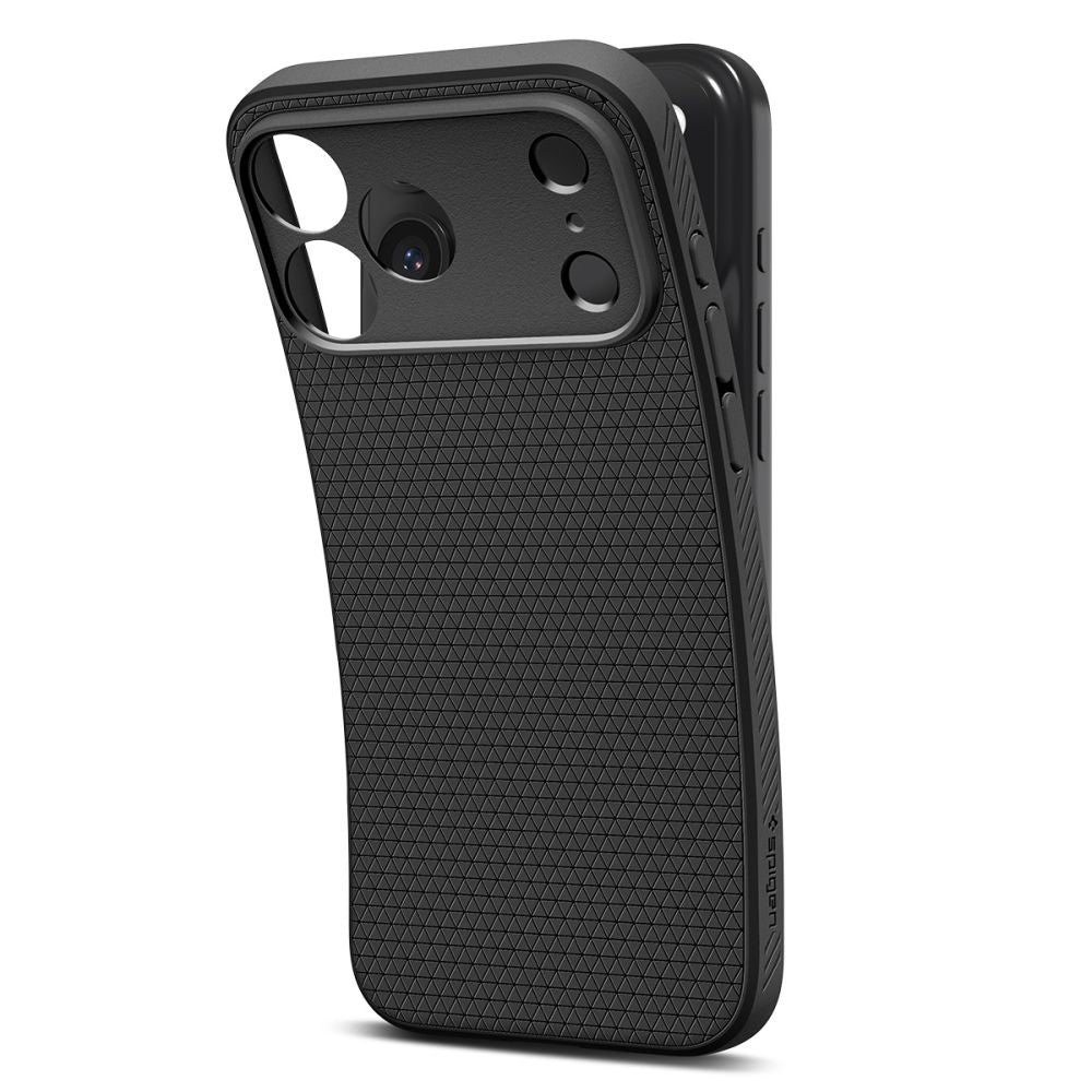 Husă Spigen Liquid Air iPhone 17 Pro – Negru mat – imagine 6