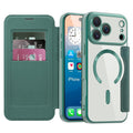 Husă flip Techsuit SmartMag Book iPhone 17 Pro Max – Verde – imagine 1