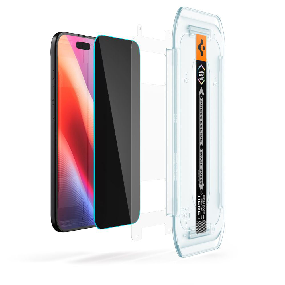 Folie de sticlă privacy Spigen Glas.tR EZ Fit pentru iPhone Air – imagine 4