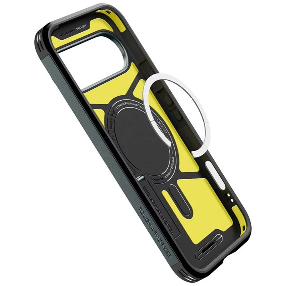 Husă Spigen Tough Armor MagFit Pixel 10 Pro XL – Verde închis (Abyss Green) – imagine 20