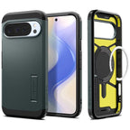 Husă Spigen Tough Armor MagFit Pixel 10 Pro XL – Verde închis (Abyss Green) – imagine 15