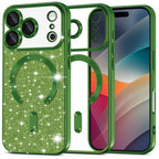 Husă Techsuit Luxury Glitter MagSafe iPhone 17 Pro Max – Verde închis – imagine 3