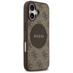 Husă Guess iPhone 17 4G Circle Classic Logo MagSafe, maro – imagine 3