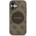 Husă Guess iPhone 17 4G Circle Classic Logo MagSafe, maro – imagine 1