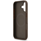 Husă Guess iPhone 17 4G Circle Classic Logo MagSafe, maro – imagine 5