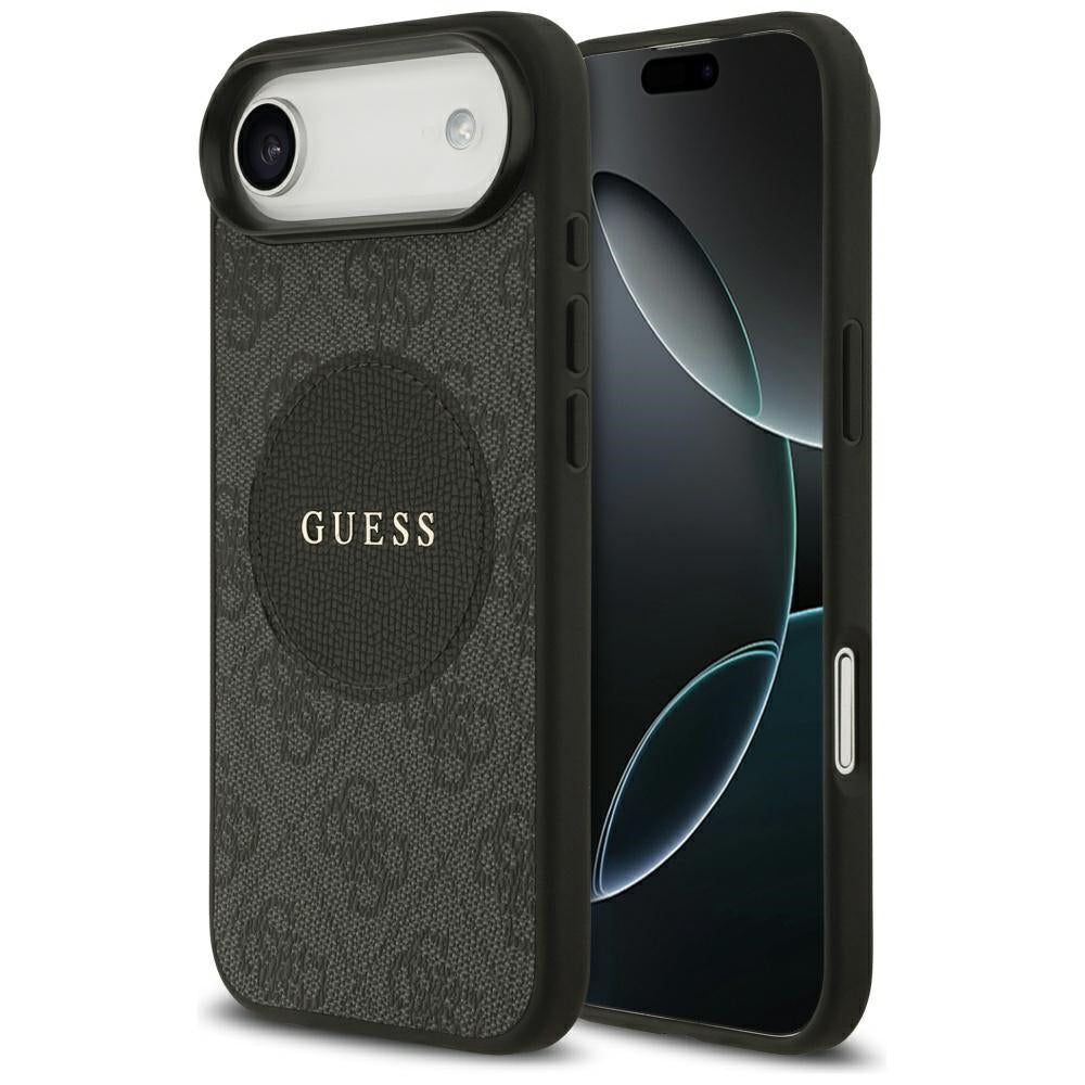 Husă Guess iPhone Air 4G Circle Classic Logo MagSafe, negru – imagine 6