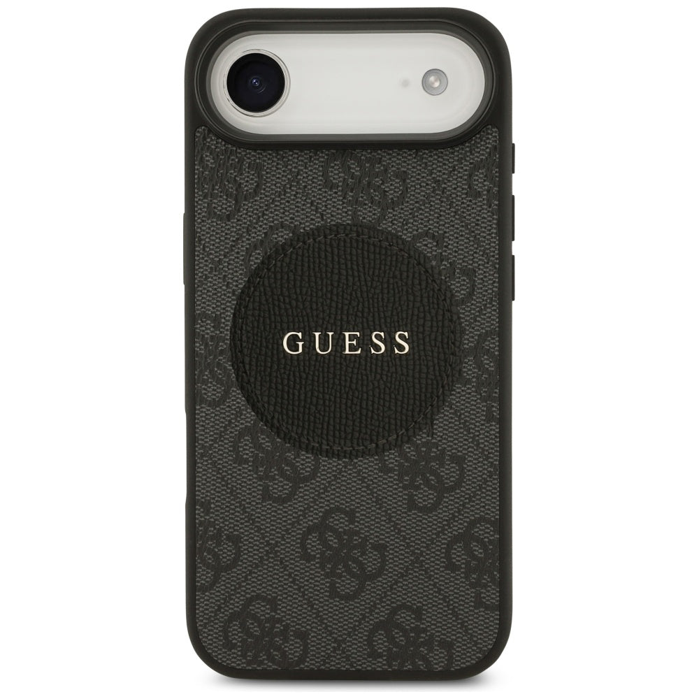 Husă Guess iPhone Air 4G Circle Classic Logo MagSafe, negru – imagine 1