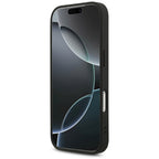 Husă Guess iPhone 17 Pro Leather 4G Triangle Strass GUHMP17LP4TDPLK – imagine 3