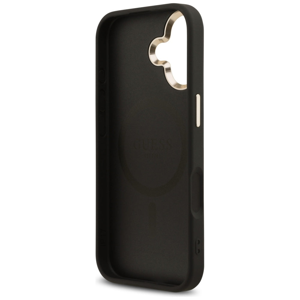 Husă Guess iPhone 17 4G Triangle Logo, negru (GUHMP17SP4GTDGMK) – imagine 5