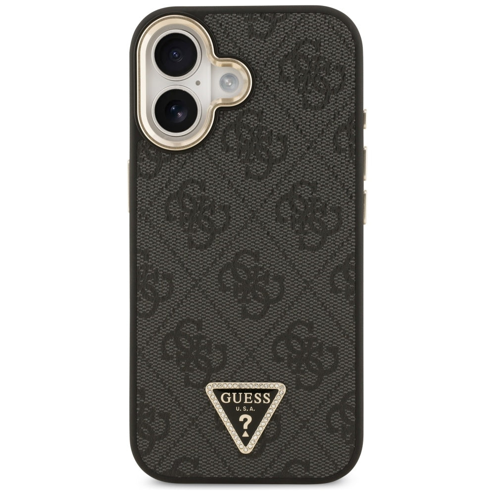 Husă Guess iPhone 17 4G Triangle Logo, negru (GUHMP17SP4GTDGMK) – imagine 1